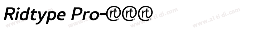 Ridtype Pro字体转换